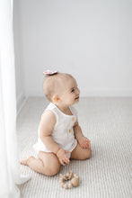 Load image into Gallery viewer, Linen Bubble Romper <br> Coconut