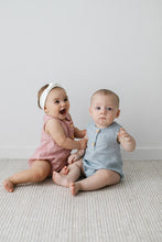 Load image into Gallery viewer, Linen Bubble Romper <br> Ocean
