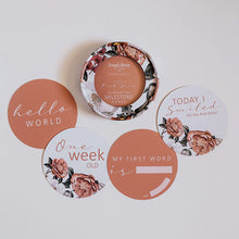 Load image into Gallery viewer, Florence & Pink Sand Reversible Milestone Cards