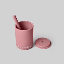 Load image into Gallery viewer, Silicone Cup & Straw