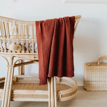 Load image into Gallery viewer, Diamond Knit Baby Blanket <br> Umber