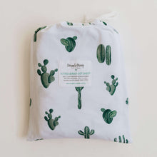 Load image into Gallery viewer, Fitted Cot Sheets <br> Cactus