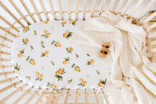 Load image into Gallery viewer, Bassinet Sheet/Change Pad Cover <br> Lemon