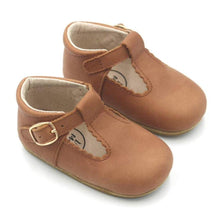 Load image into Gallery viewer, Wax Leather T-Bars <br> Tan