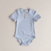 Load image into Gallery viewer, Bamboo Basics Bodysuit <br> Pale Blue