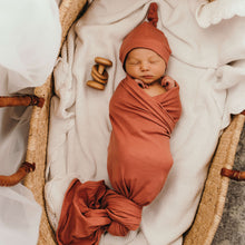 Load image into Gallery viewer, Jersey Wrap & Beanie Set <br> Clay