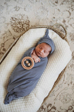 Load image into Gallery viewer, Jersey Wrap & Beanie Set <br> Indigo