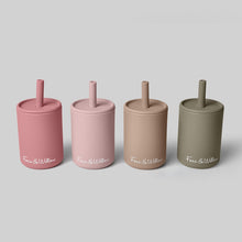 Load image into Gallery viewer, Silicone Cup & Straw