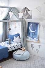 Load image into Gallery viewer, Fitted Cot Sheets <br> Cloud Chaser