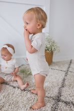 Load image into Gallery viewer, Short Sleeve Bodysuit <br> Fawn Stripe