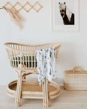 Load image into Gallery viewer, Bassinet Sheet/Change Pad Cover <br> Olive