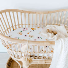 Load image into Gallery viewer, Bassinet Sheet/Change Pad Cover <br> Poppy