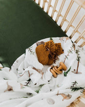 Load image into Gallery viewer, Bassinet Sheet/Change Pad Cover <br> Olive