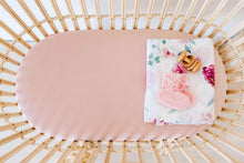 Load image into Gallery viewer, Bassinet Sheet/Change Pad Cover <br> Lullaby Pink