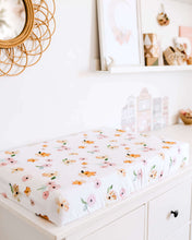 Load image into Gallery viewer, Bassinet Sheet/Change Pad Cover <br> Poppy