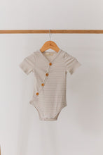 Load image into Gallery viewer, Short Sleeve Bodysuit <br> Fawn Stripe