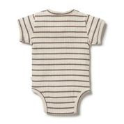 Load image into Gallery viewer, Organic Stripe Rib Bodysuit <br> Hazelwood