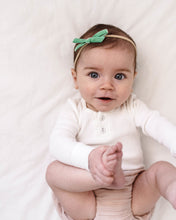 Load image into Gallery viewer, Velvet Petite Bow <br> Olive Green