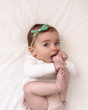 Load image into Gallery viewer, Velvet Petite Bow <br> Olive Green