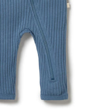 Load image into Gallery viewer, Organic Rib Zipsuit <br> Ocean