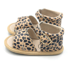 Load image into Gallery viewer, Madison Wax Leather Sandal <br> Leopard