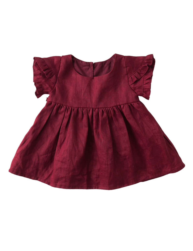 Baby girl sales maroon dress