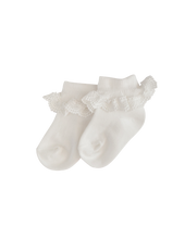 Load image into Gallery viewer, Lace Frill Ankle Socks
