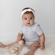 Load image into Gallery viewer, Bamboo Basics Bodysuit <br> Pale Blue