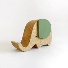 Load image into Gallery viewer, Wooden Musical Elephant <br> Sage