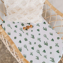 Load image into Gallery viewer, Bassinet Sheet/Change Pad Cover &lt;br&gt; Cactus

