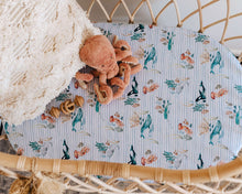 Load image into Gallery viewer, Bassinet Sheet/Change Pad Cover &lt;br&gt; Whale
