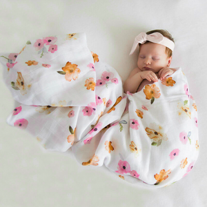 Organic Muslin Wrap <br> Poppy