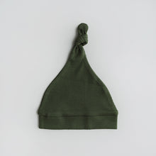 Load image into Gallery viewer, Ribbed Knotted Beanie &lt;br&gt; Olive
