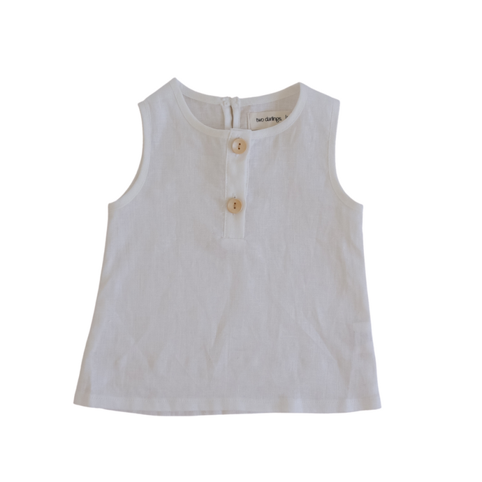 Linen Tank <br> Coconut