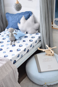 Fitted Cot Sheets <br> Cloud Chaser