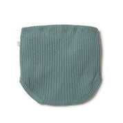 Organic Rib Nappy Pant <br> Pine Green