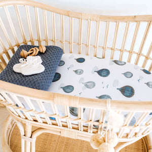 Bassinet Sheet/Change Pad Cover <br> Cloud Chaser