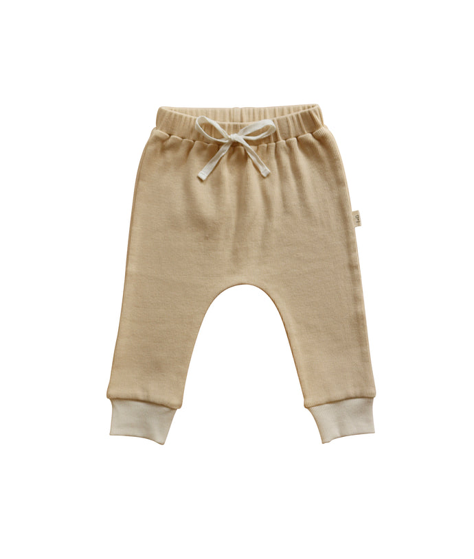 Relaxed Fit Leggings- Beige