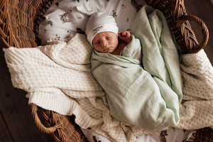 Organic Muslin Wrap <br> Honeydew