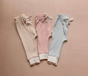 Relaxed Fit Leggings- Beige