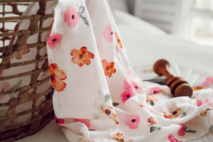 Organic Muslin Wrap <br> Poppy