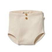 Organic Rib Nappy Pant <br> Oyster