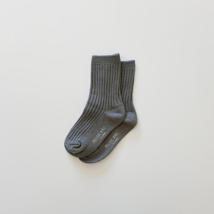 Skyler Cotton Socks <br> Slate Grey
