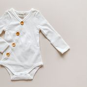 Load image into Gallery viewer, Bamboo Long Sleeve Bodysuit &lt;br&gt; Milk
