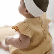 Load image into Gallery viewer, Linen Babydoll Dress &lt;br&gt; Golden

