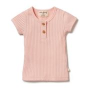 Organic Rib Top <br> Blush