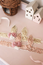 Load image into Gallery viewer, Sequin Bunny Crown &lt;br&gt; Rose Gold
