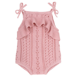 Knit Romper <br> Petal
