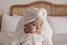 Load image into Gallery viewer, White Broderie Turban &lt;br&gt; *More on the way-if sold out be sure to click ‘email when available’*
