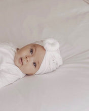 Load image into Gallery viewer, White Broderie Turban &lt;br&gt; *More on the way-if sold out be sure to click ‘email when available’*
